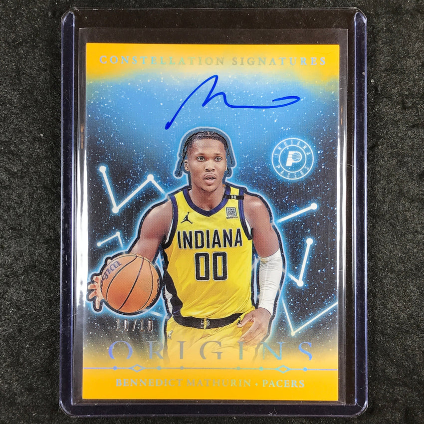 2024-25 Origins BENNEDICT MATHURIN Constellation Signatures Auto Gold 10/10