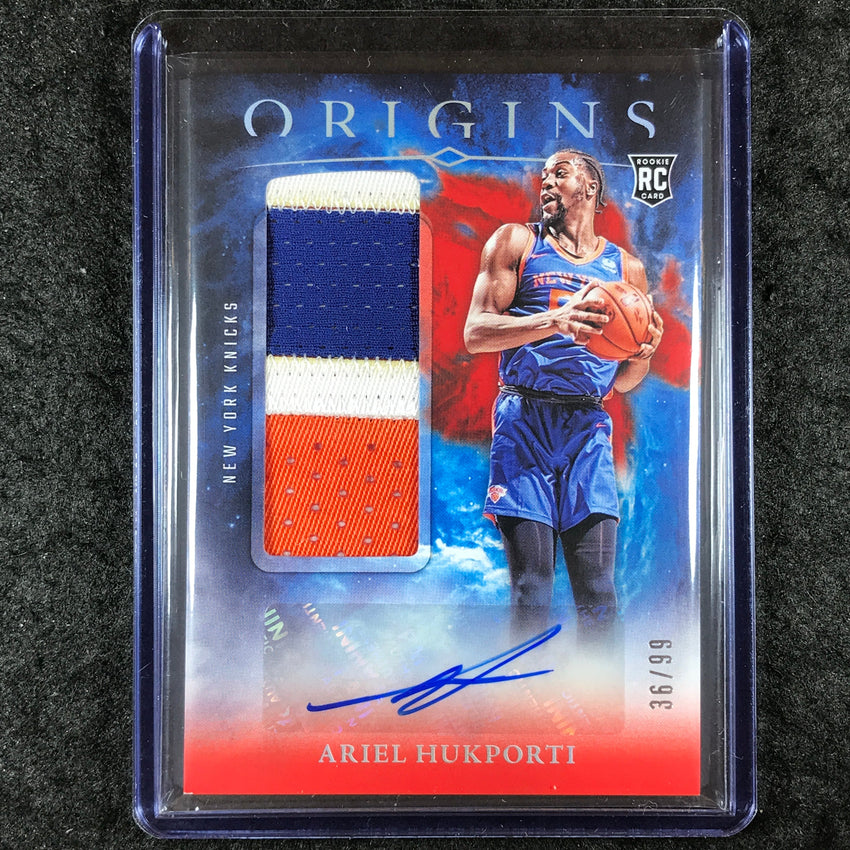 2024-25 Origins ARIEL HUKPORTI Rookie Jersey Patch Auto Red 36/99