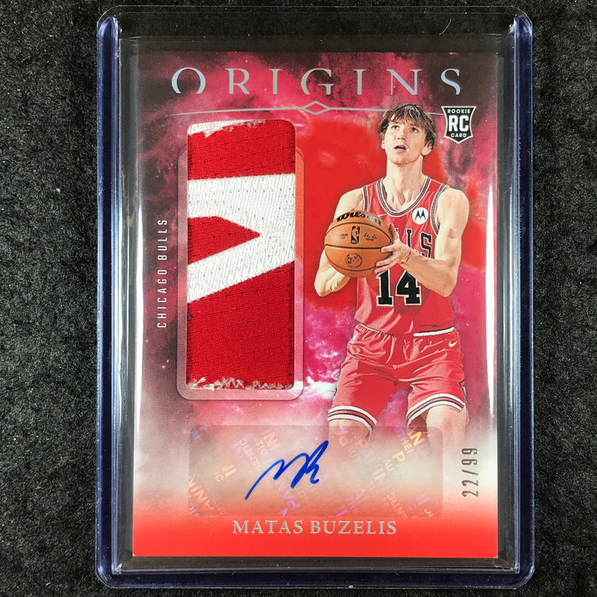 2024-25 Origins MATAS BUZELIS Rookie Jersey Patch Auto Red 22/99