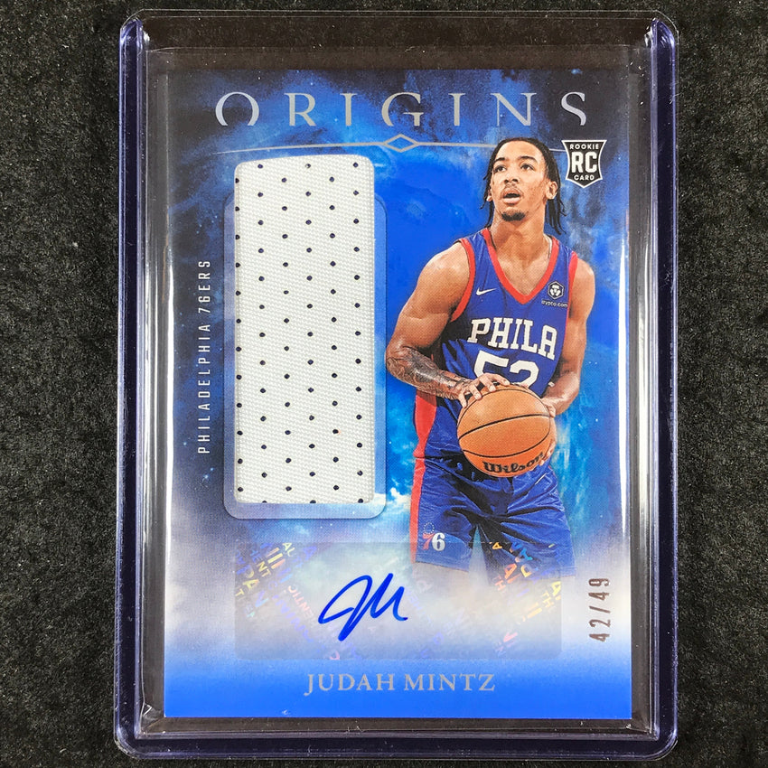 2024-25 Origins JUDAH MINTZ Rookie Jersey Patch Auto Blue 42/49
