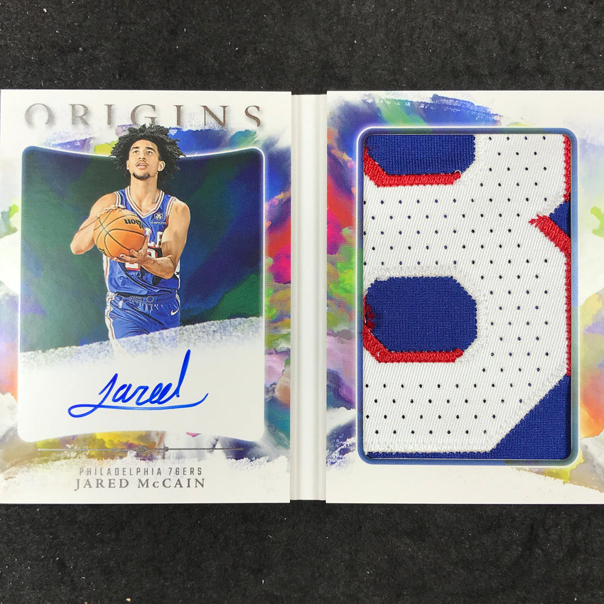 2024-25 Origins JARED MCCAIN Rookie Auto Booklet Patch 5/10