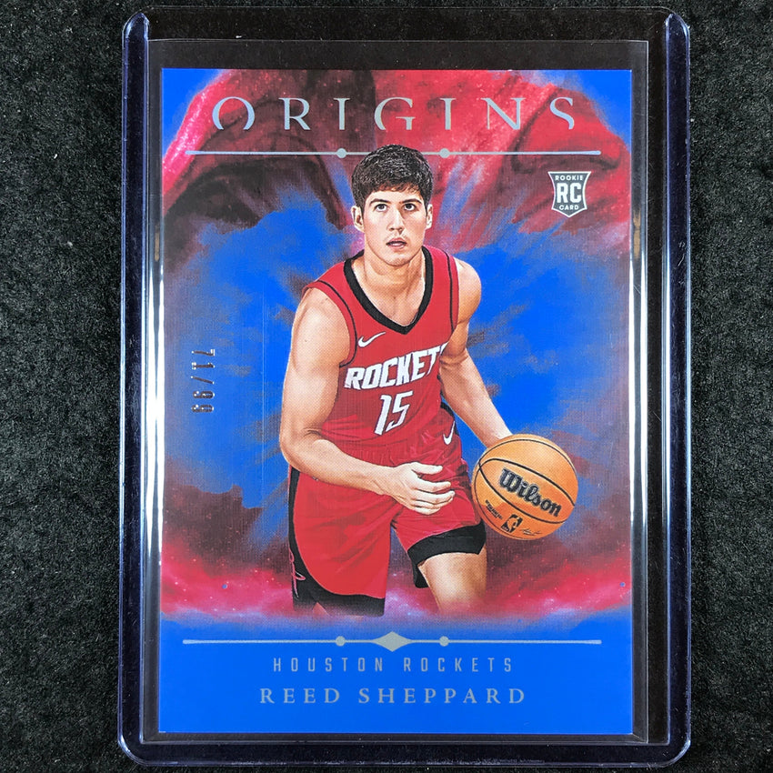 2024-25 Origins REED SHEPPARD Rookie Base Blue 71/99 #82