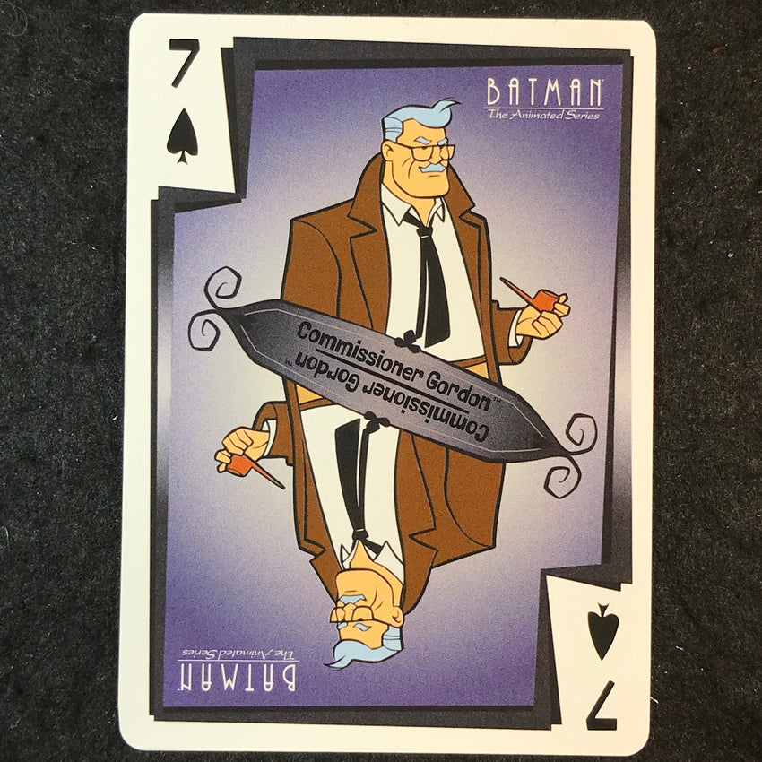 2025 Batman the Animated Series COMISSIONER GORDON Jokers Wild 7 of Spades