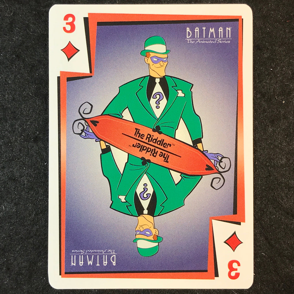 2025 Batman the Animated Series THE RIDDLER Jokers Wild 3 of Diamonds ...