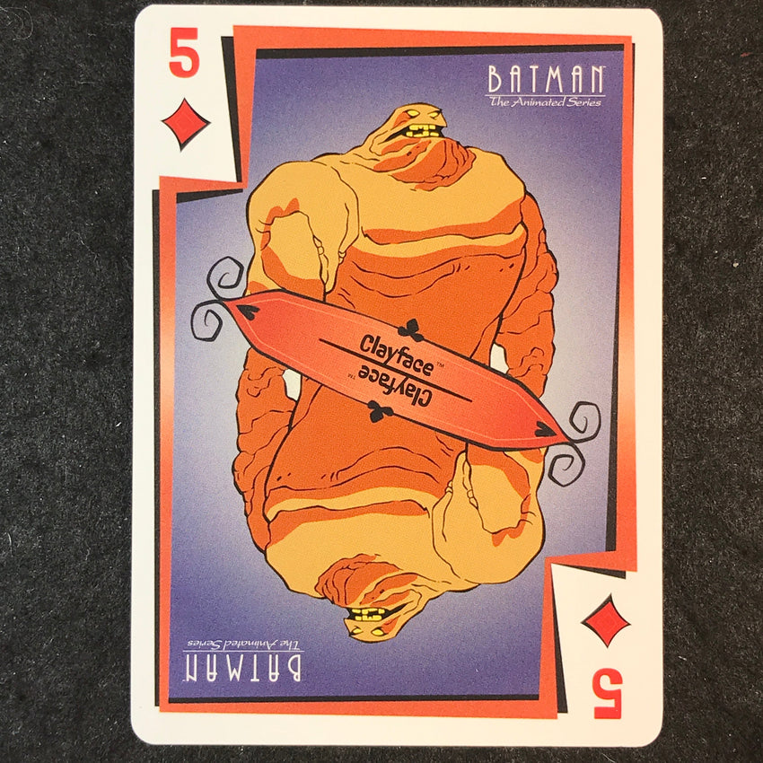 2025 Batman the Animated Series CLAYFACE Jokers Wild 5 of Diamonds