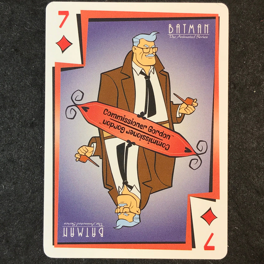 2025 Batman the Animated Series COMISSIONER GORDON Jokers Wild 7 of Diamonds