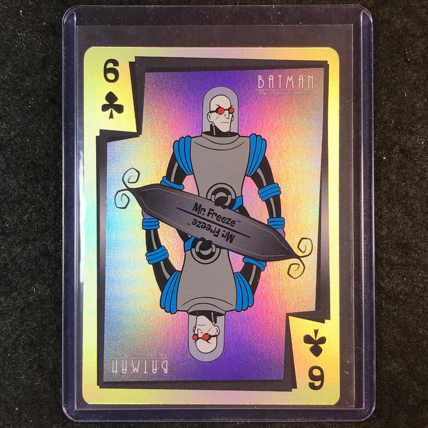 2025 Batman the Animated Series MR. FREEZE Jokers Wild Gold SP 6 of Clubs