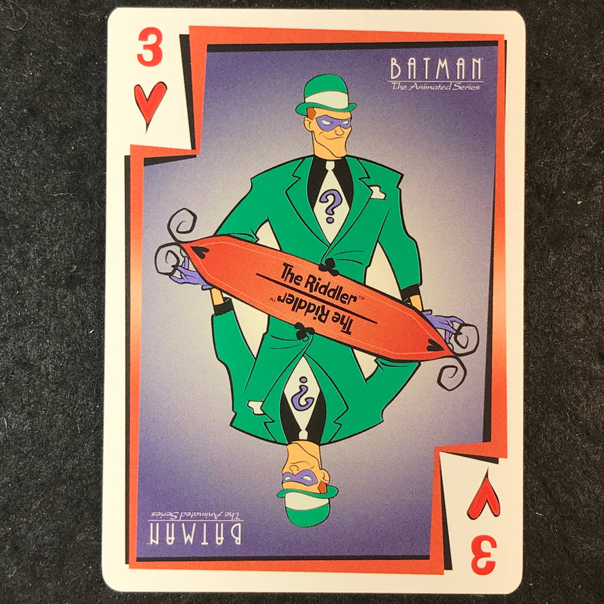 2025 Batman the Animated Series THE RIDDLER Jokers Wild 3 of Hearts