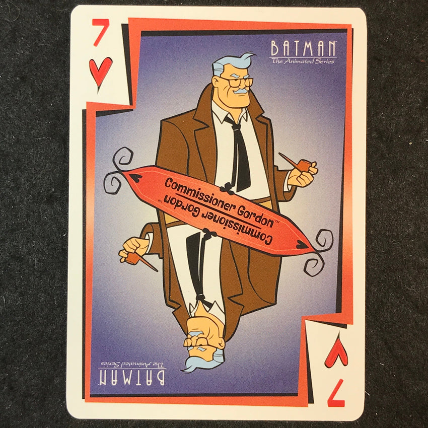2025 Batman the Animated Series COMISSIONER GORDON Jokers Wild 7 of Hearts