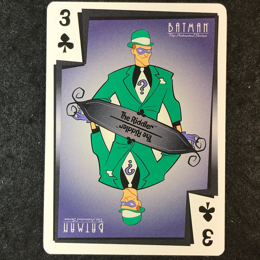 2025 Batman the Animated Series THE RIDDLER Jokers Wild 3 of Clubs