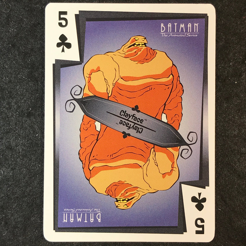 2025 Batman the Animated Series CLAYFACE Jokers Wild 5 of Clubs