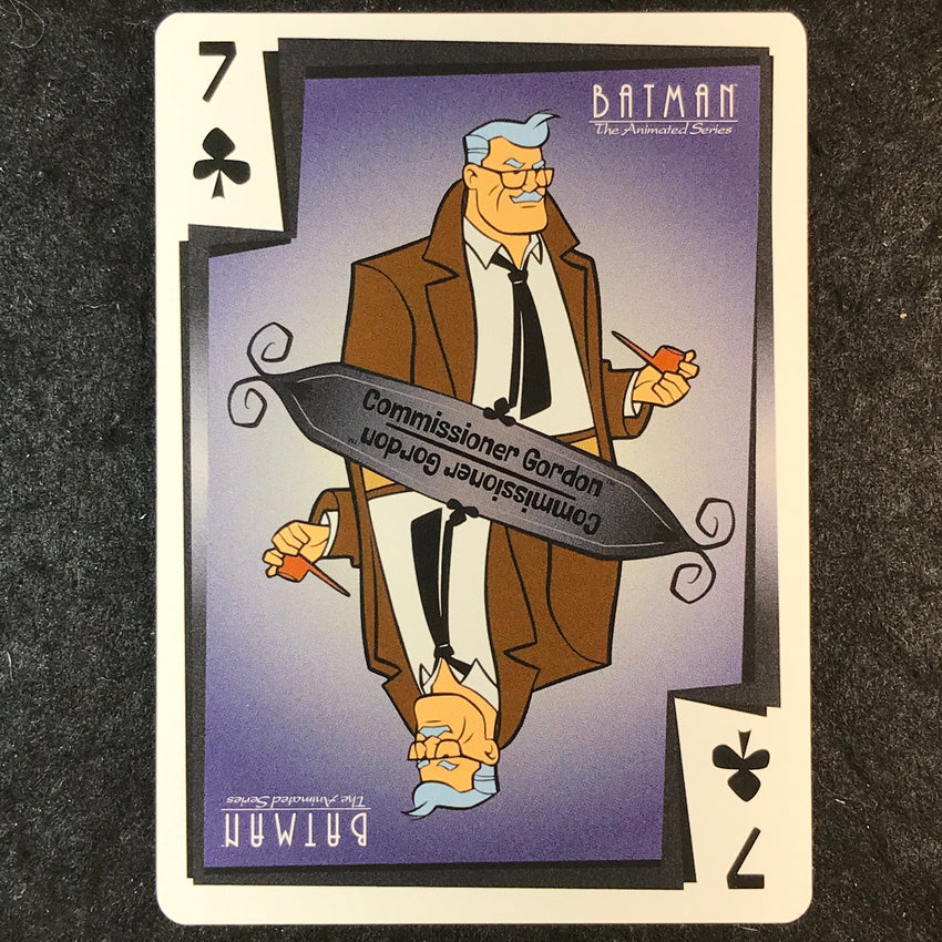 2025 Batman the Animated Series COMISSIONER GORDON Jokers Wild 7 of Clubs
