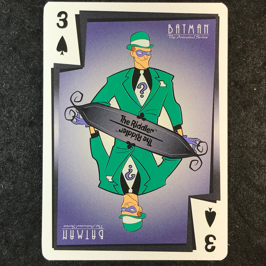 2025 Batman the Animated Series THE RIDDLER Jokers Wild 3 of Spades