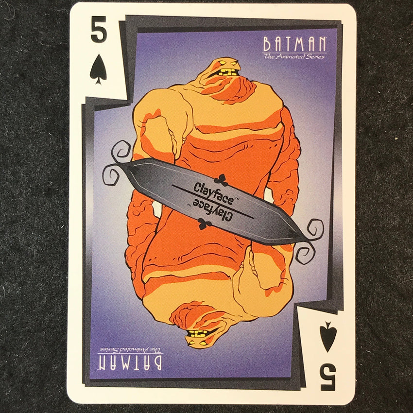 2025 Batman the Animated Series CLAYFACE Jokers Wild 5 of Spades