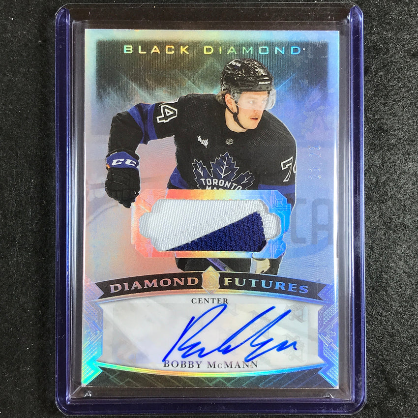 2023-24 Black Diamond NHL BOBBY MCMANN Diamond Futures Rookie Patch Auto 23/25