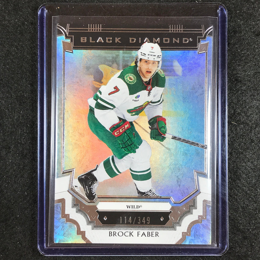 2023-24 Black Diamond NHL BROCK FABER Rookie Base 114/349