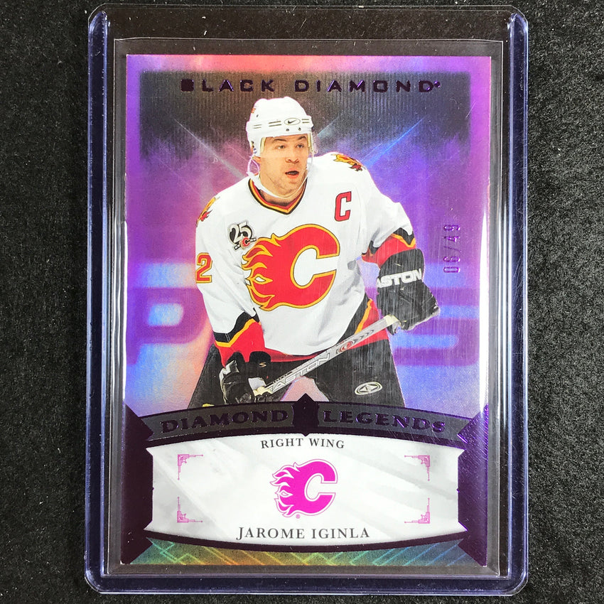 2023-24 Black Diamond NHL JAROME IGINLA Diamond Legends Purple 6/49