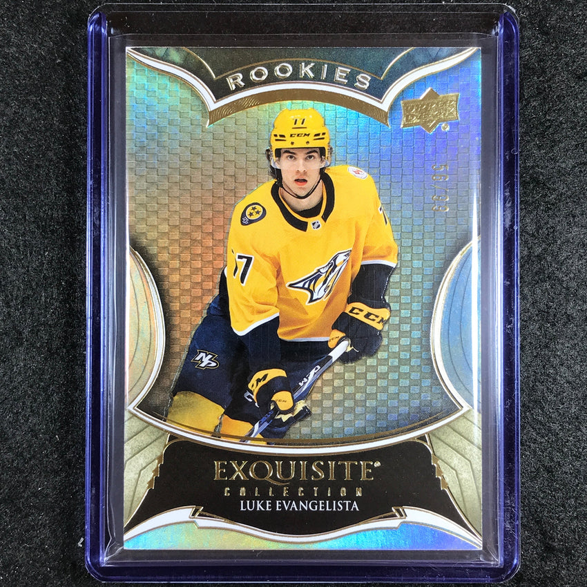 2023-24 Black Diamond NHL LUKE EVANGELISTA Exquisite Rookie Gold 56/99