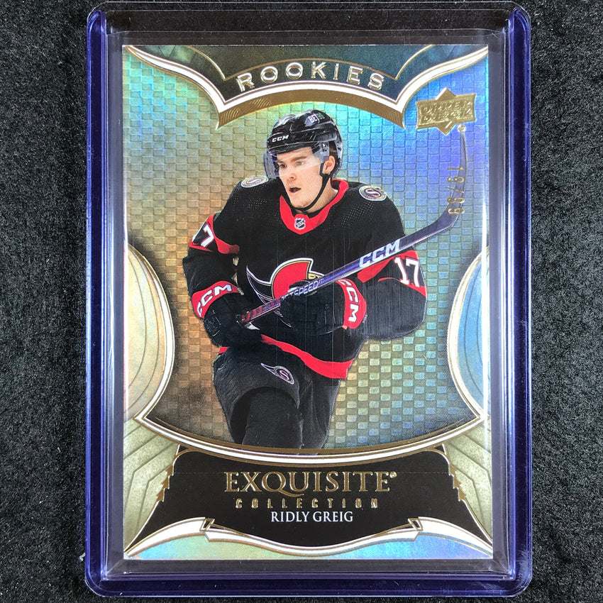 2023-24 Black Diamond NHL RIDLY GREIG Exquisite Collection Rookie Gold 19/99