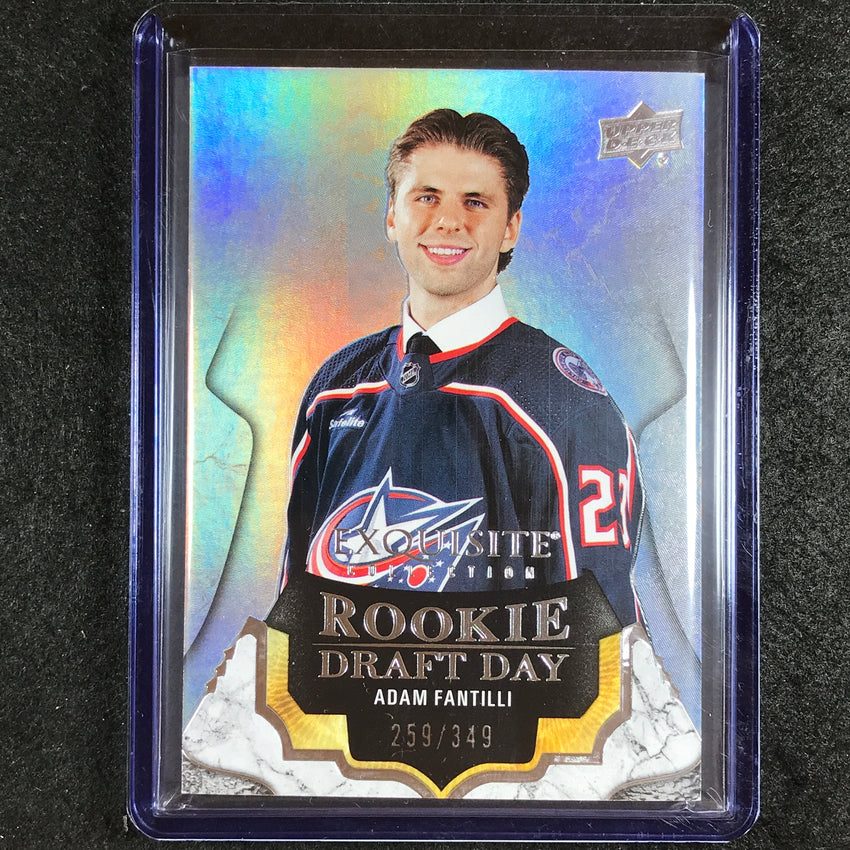 2023-24 Black Diamond NHL ADAM FANTILLI Exquisite Rookie Draft Day 259/349