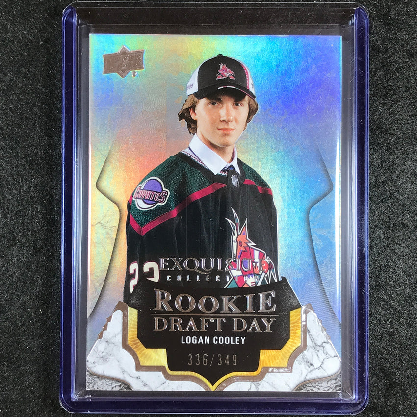 2023-24 Black Diamond NHL LOGAL COOLEY Exquisite Rookie Draft Day 336/349