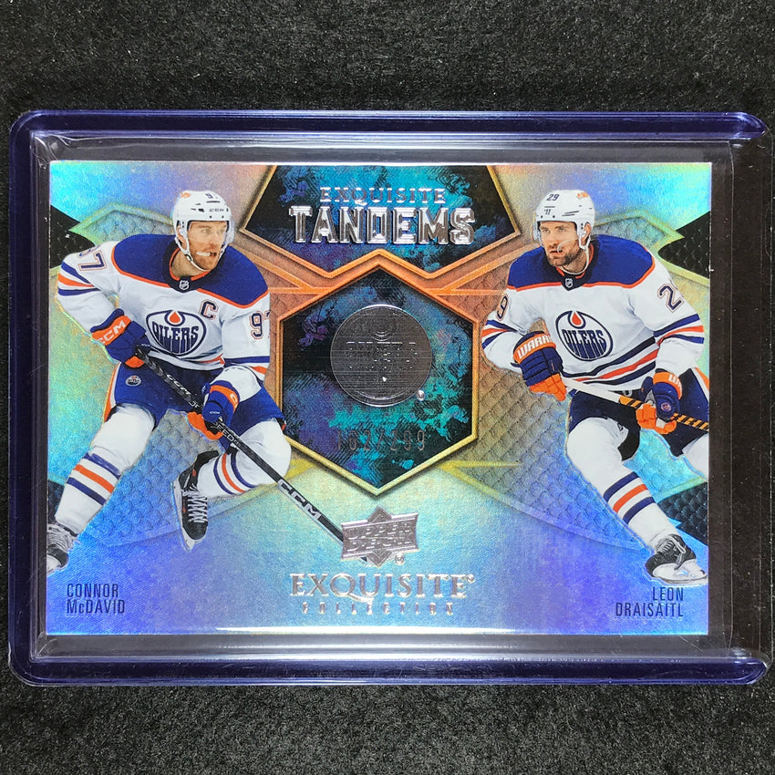 2023-24 Black Diamond NHL CONNOR MCDAVID DRAISAITL Exquisite Tandems 162/299