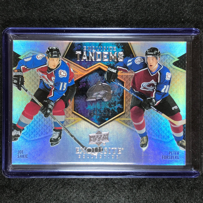 2023-24 Black Diamond NHL JOE SAKIC PETER FORSBERG Exquisite Tandems 284/299