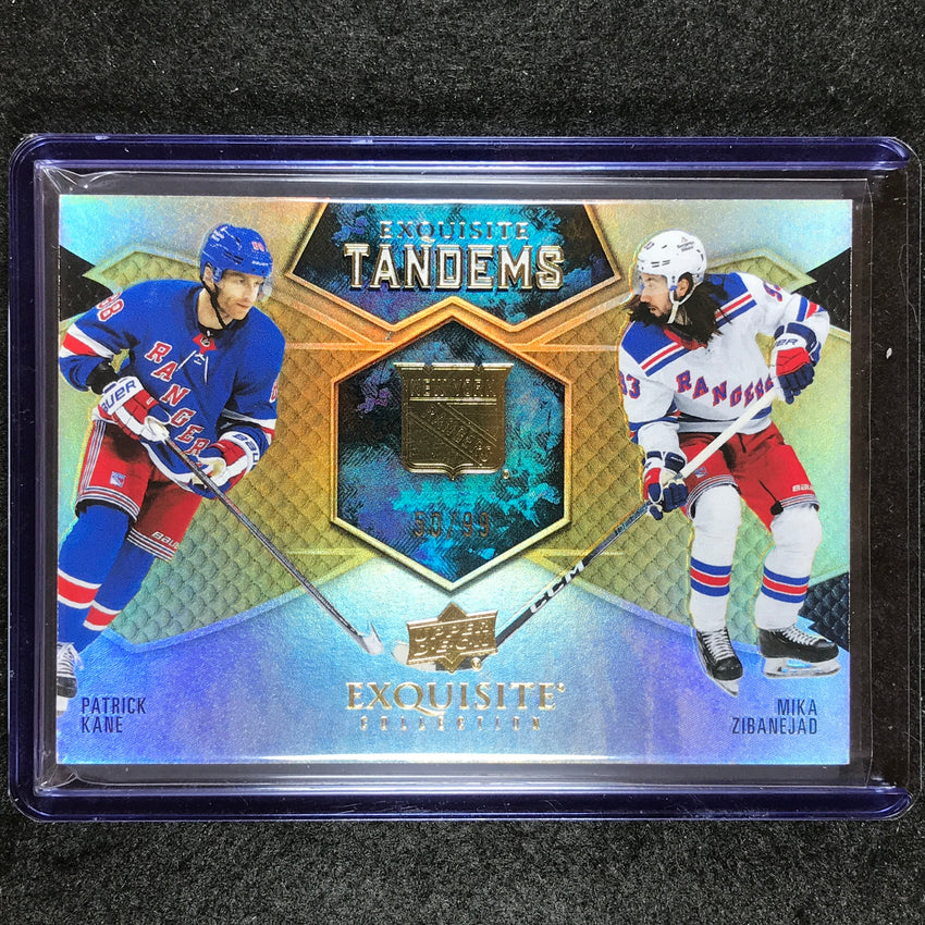2023-24 Black Diamond NHL KANE ZIBANEJAD Exquisite Tandems Gold 50/99