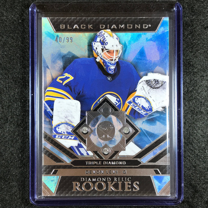 2023-24 Black Diamond NHL DEVON LEVI Diamond Relic Rookie Gems Triple 40/99