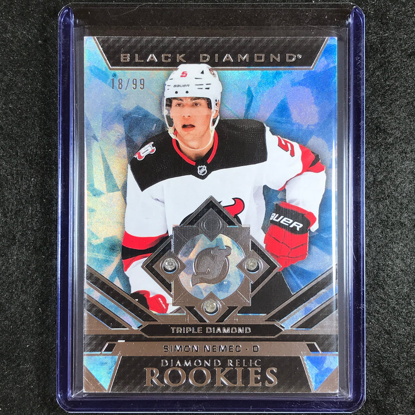 2023-24 Black Diamond NHL SIMON NEMEC Diamond Relic Rookie Gems Triple 18/99