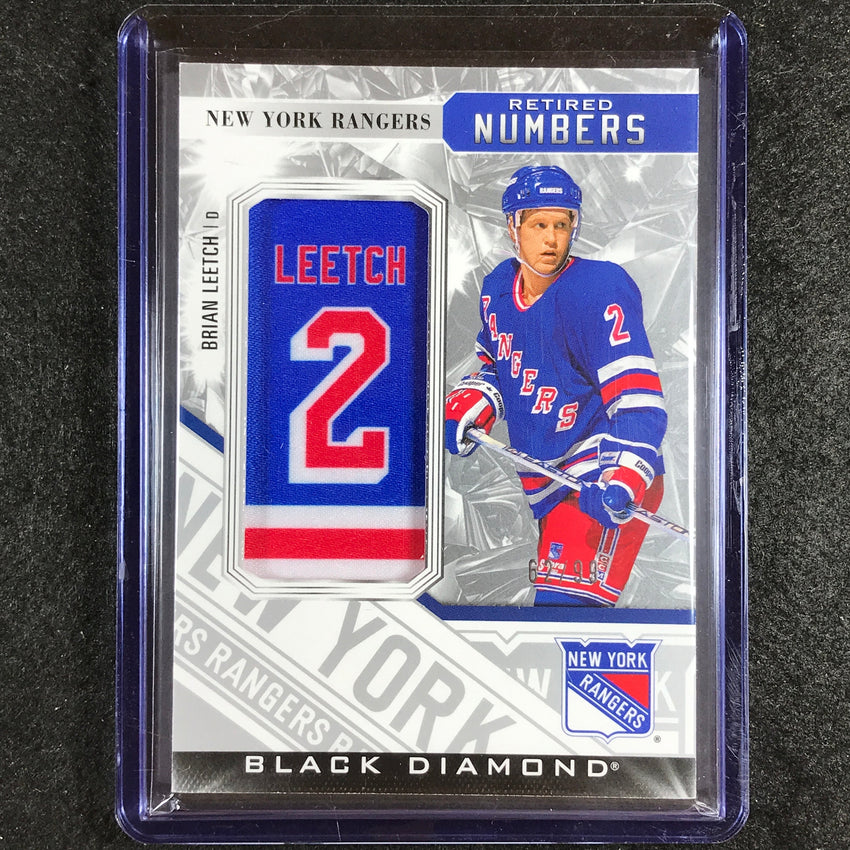 2023-24 Black Diamond NHL BRIAN LEETCH New York Rangers Retired Numbers 62/99