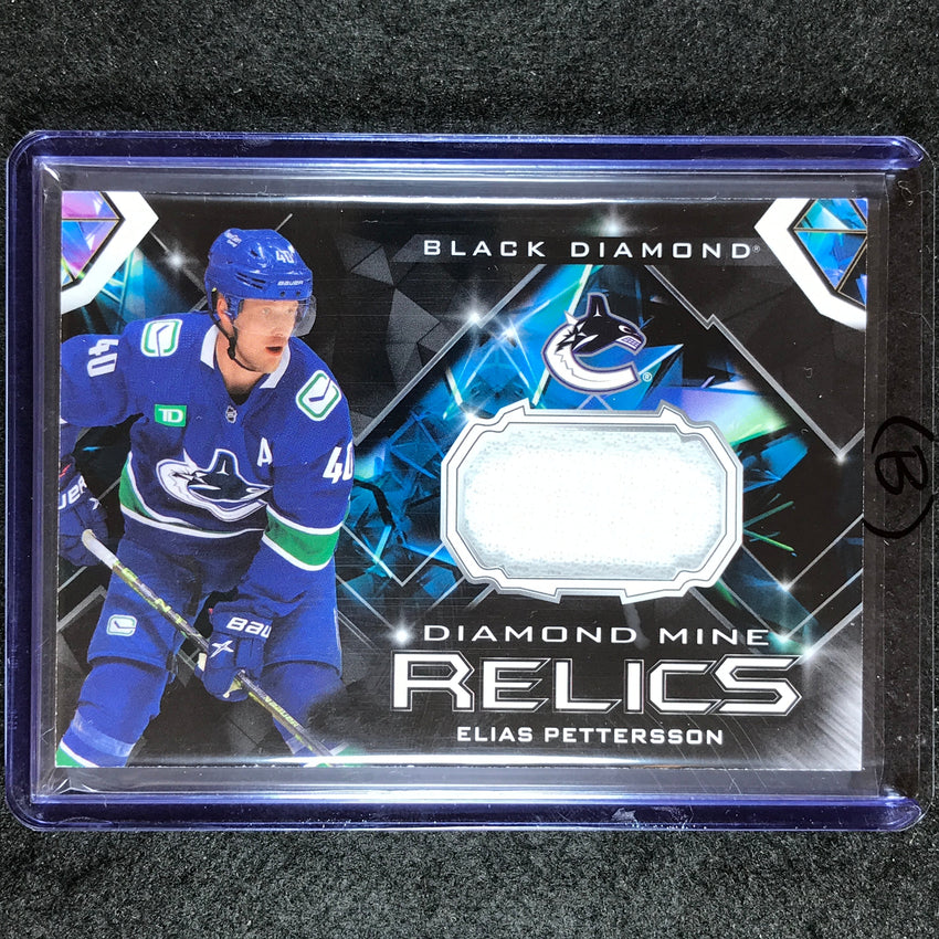 2023-24 Black Diamond NHL ELIAS PETTERSSON Diamond Mine Relic Jersey #EP (B)