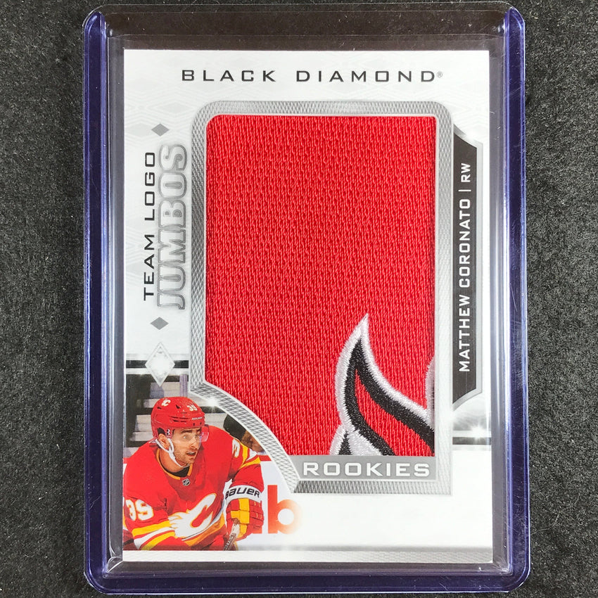 2023-24 Black Diamond NHL MATTHEW CORONATO Rookie Team Logo Jumbo Patch No. MC