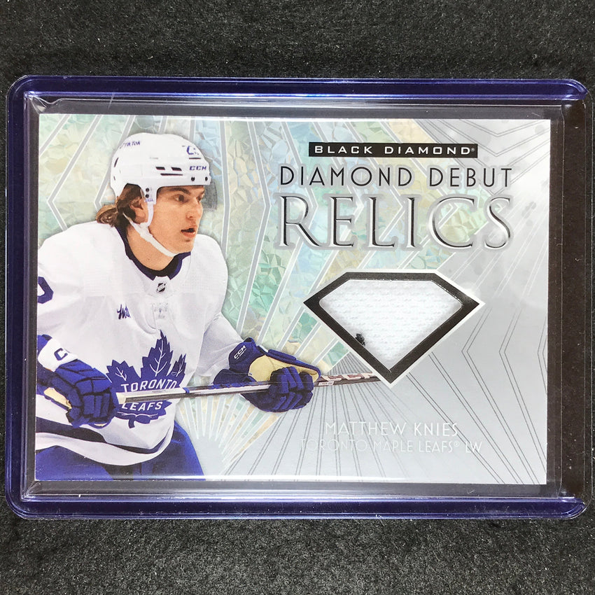 2023-24 Black Diamond NHL MATTHEW KNIES Diamond Debut Relics Rookie Jersey No. MK