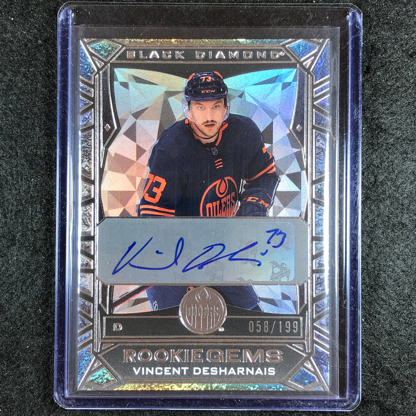 2023-24 Black Diamond NHL VINCENT DESHARNAIS Rookie Gem Signatures Auto 58/199