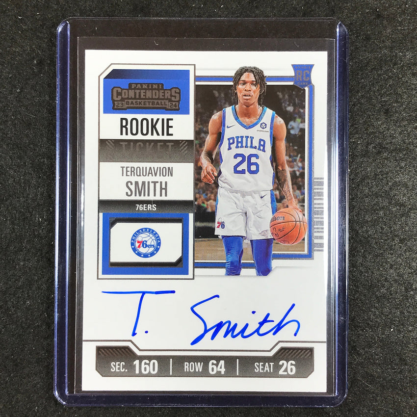 2023-24 Contenders TERQUAVION SMITH Rookie Ticket Auto Base #145