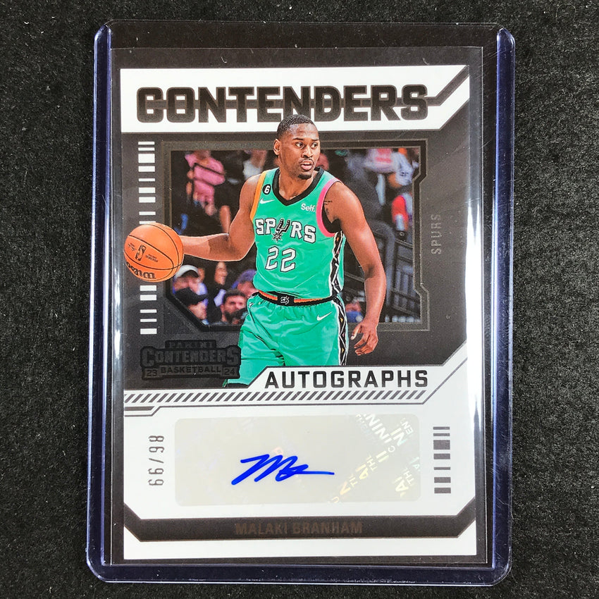 2023-24 Contenders MALAKI BRANHAM Contenders Auto 86/99