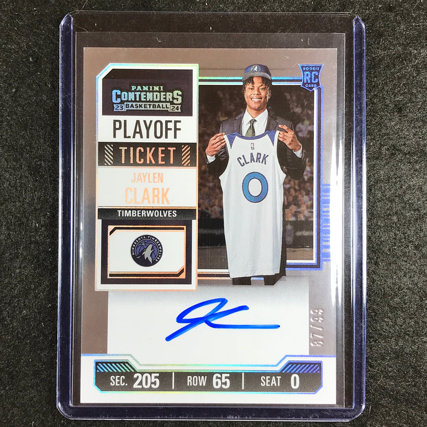 2023-24 Contenders JAYLEN CLARK Playoff Ticket Rookie Auto 87/99