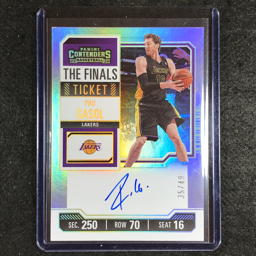 2023-24 Contenders PAU GASOL The Finals Auto 35/49