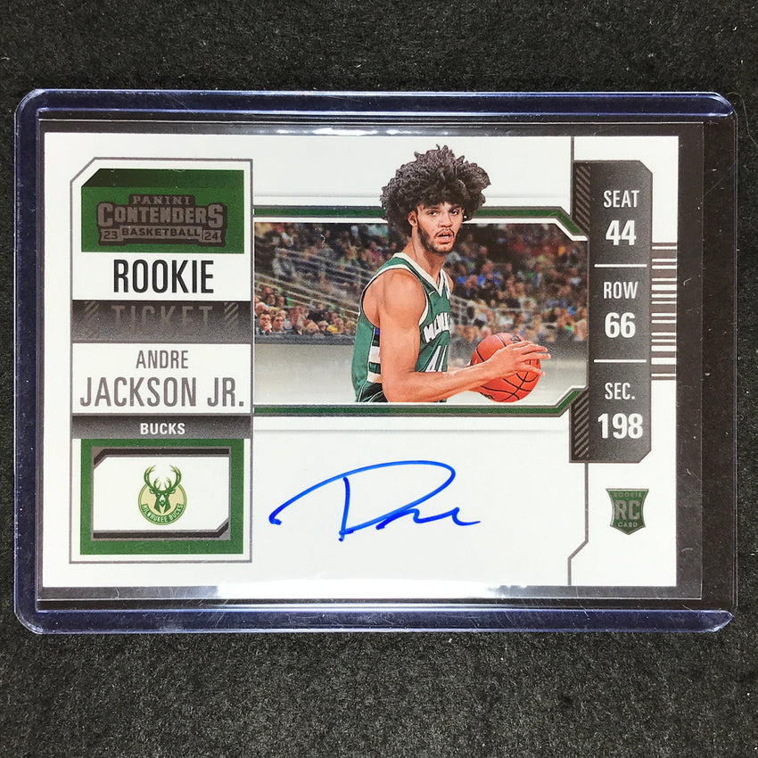 2023-24 Contenders ANDRE JACKSON JR. Rookie Ticket Variation Auto Base #108