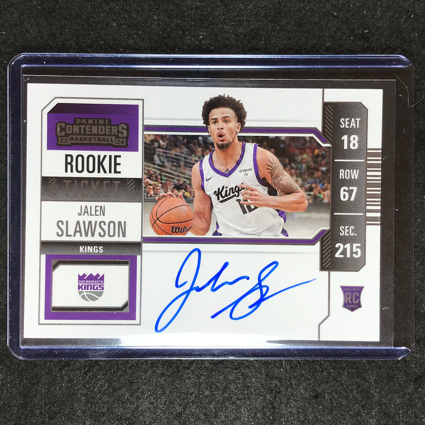 2023-24 Contenders JALEN SLAWSON Rookie Ticket Variation Auto Base #120