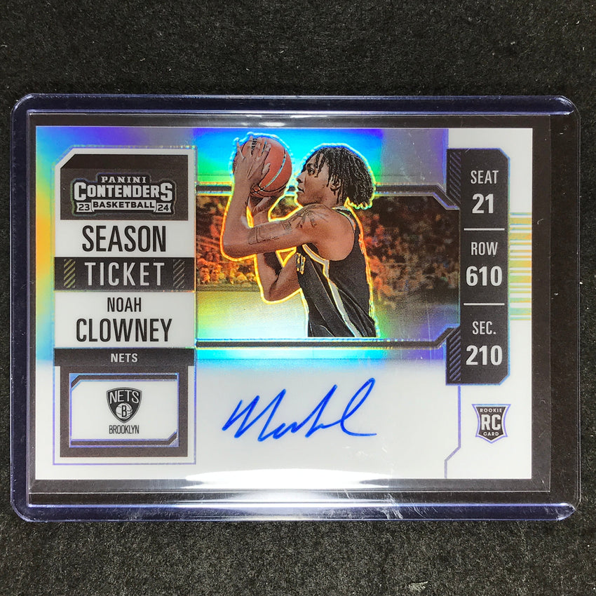2023-24 Contenders NOAH CLOWNEY Rookie Ticket Variation Auto Premium #117