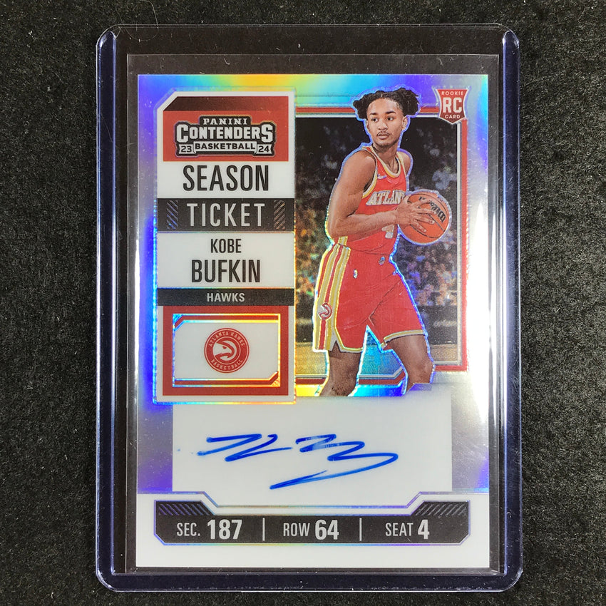 2023-24 Contenders KOBE BUFKIN Rookie Season Ticket Auto Premium Edition #140