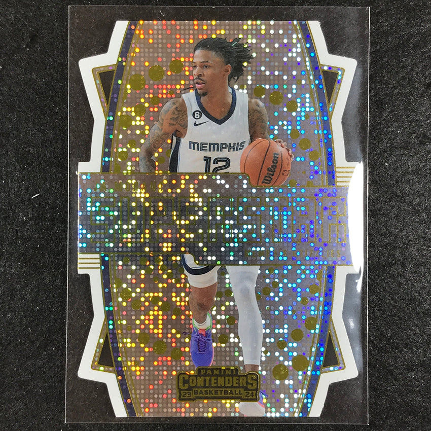 2023-24 Contenders JA MORANT Superstar Die-Cut Base #10