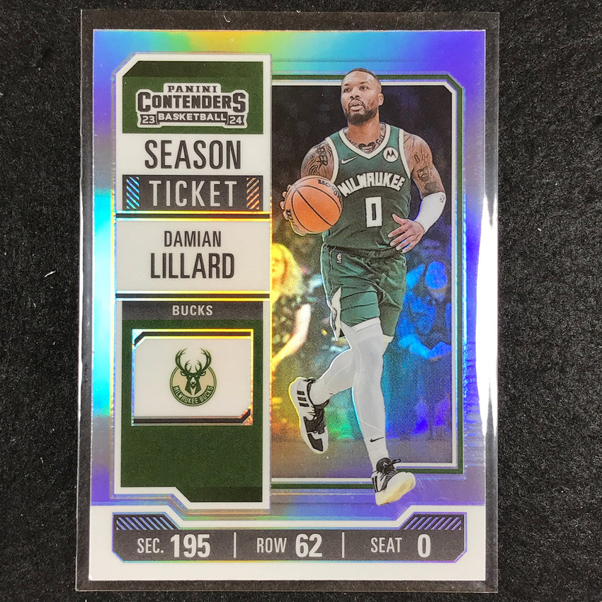 2023-24 Contenders DAMIAN LILLARD Season Ticket Premium Edition #9