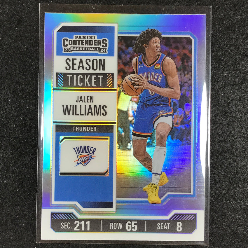 2023-24 Contenders JALEN WILLIAMS Season Ticket Premium Edition #67