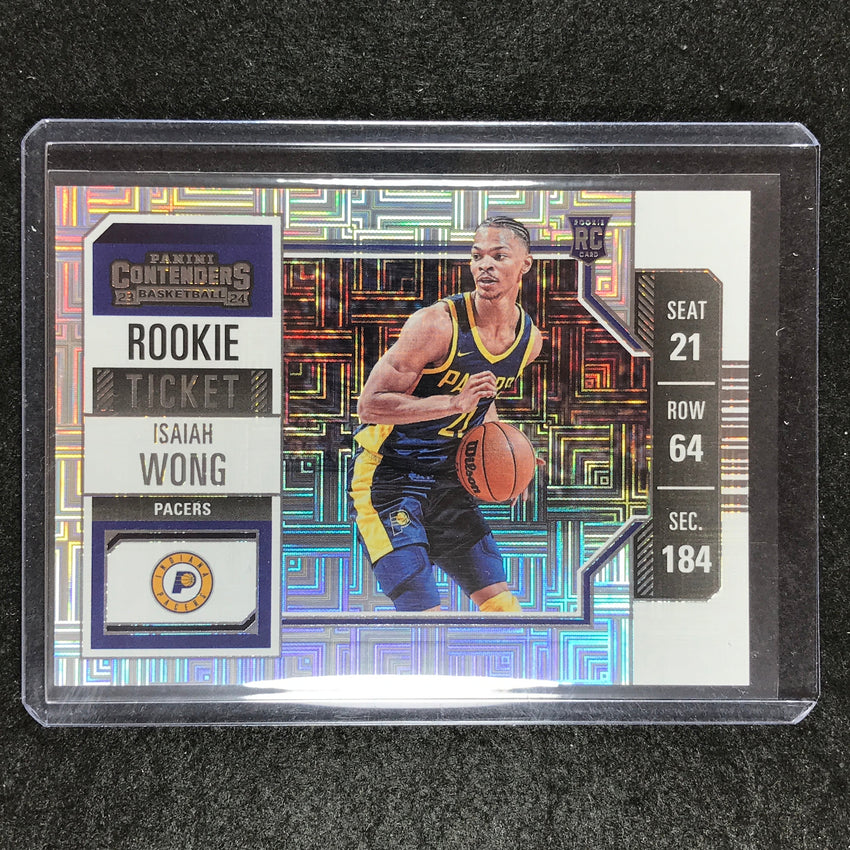 2023-24 Contenders ISAIAH WONG Rookie Ticket Variation #115