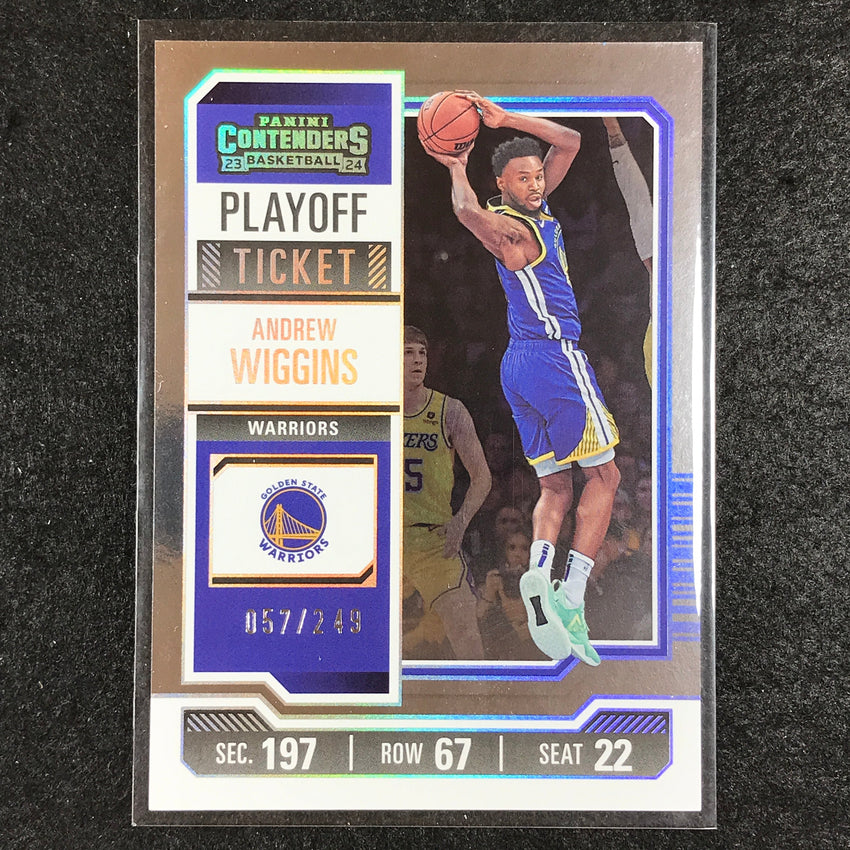 2023-24 Contenders ANDREW WIGGINS Playoff Ticket 57/249