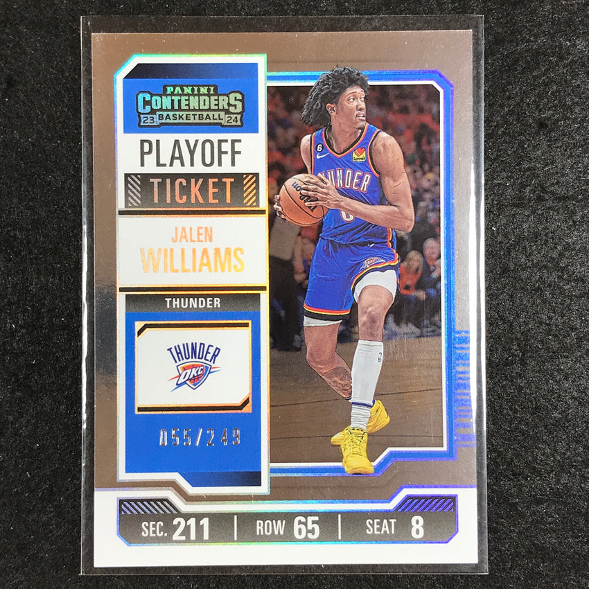 2023-24 Contenders JALEN WILLIAMS Playoff Ticket 55/249