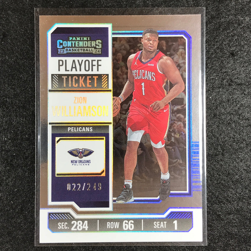 2023-24 Contenders ZION WILLIAMSON Playoff Ticket 22/249